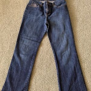 Zeno brand blue jeans.